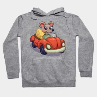 Mouse in the car Hoodie